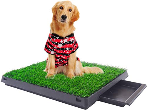 LAZYMOON Innen Hund Puppy Potty Trainer Pad Tray Ruheraum für Kleine Hunde und Katzen Boden Schützen von Sandinrayli