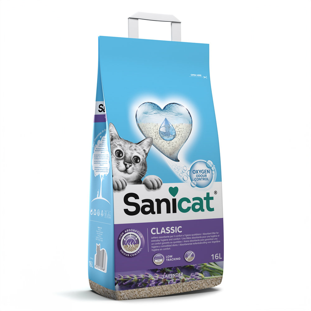 Sanicat Classic Lavendel Katzenstreu - 16 l von Sanicat