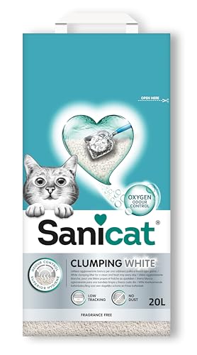 Sanicat Clumping White Katzenstreu 20 L von Sanicat