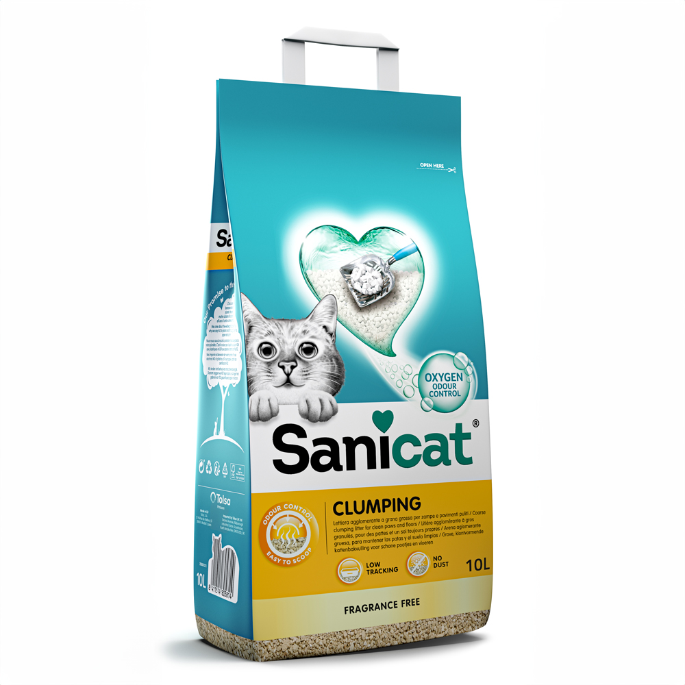 Sanicat Klumpende Katzenstreu Parfümfrei - 10 l von Sanicat