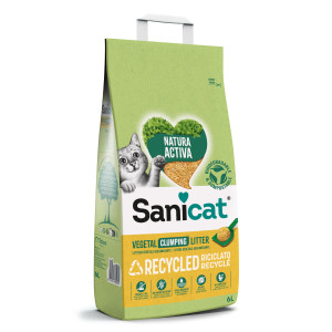 Sanicat klumpende Katzenstreu aus Mais 2 x 6 Liter von Sanicat