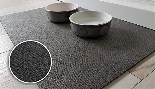 SanoZoo, die Napfunterlage! Öko-TEX - Made in Germany - Futtermatte für Katzen 60 x 90 cm Schwarz von Sanosoft