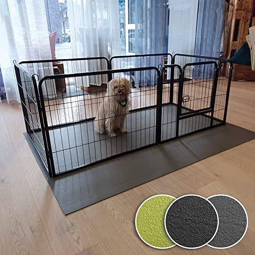 Sanosoft SanoZoo Tierunterlage - die Allzweck-Matte für Zwinger, Welpenboxen und Körbchen 120 x 160 cm Schwarz von Sanosoft