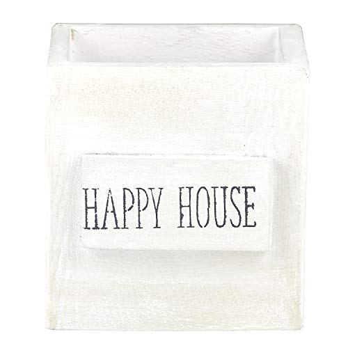 Santa Barbara Design Studio Dekorativer Nistkasten aus Holz, 10,7 x 11,4 cm, Happy House von Santa Barbara Design Studio