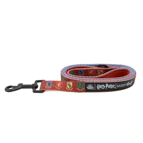 Sassy Woof Harry Potter™ Hundeleine, 152,4 cm, mit patentiertem Design und Neopren-gepolstertem Griff, bequem, langlebig und stilvoll für kleine bis große Hunde von Sassy Woof