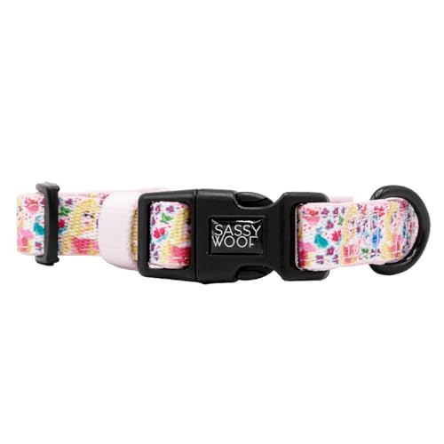 Sassy Woof Hundehalsband Disney's Aurora - L, verstellbar, langlebig, bequem und stilvoll, Haustierzubehör für große Hunde von Sassy Woof