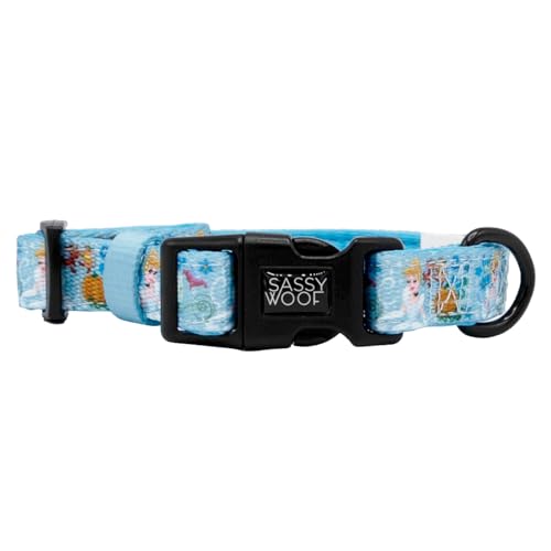 Sassy Woof Hundehalsband Disney's Cinderella - L, verstellbar, langlebig, bequem und stilvoll, Haustierzubehör für große Hunde von Sassy Woof