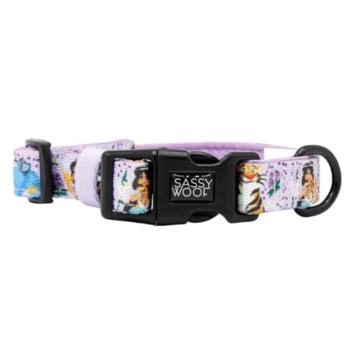 Sassy Woof Hundehalsband Disney's Jasmine - L, verstellbar, langlebig, bequem und stilvoll, Haustierzubehör für große Hunde von Sassy Woof