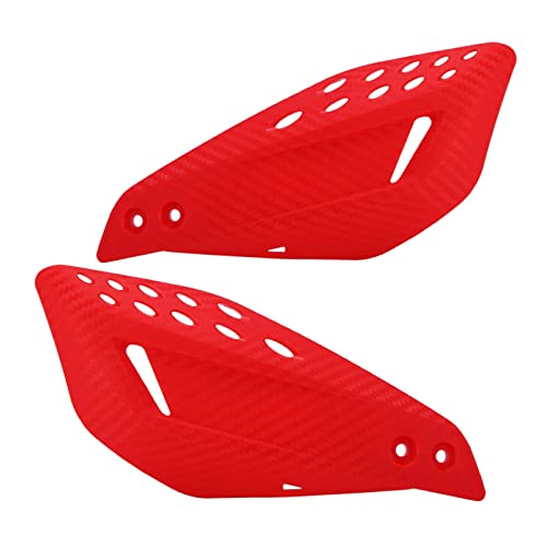 Saterkali Handbar Shield Convenient Protective Gear Wear-Resistant Motorcycle Handle Protector Shield for Dirt Bike Red von Saterkali