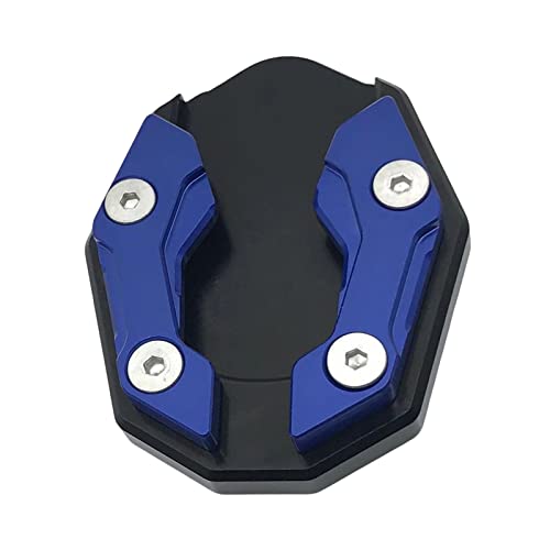 Saterkali Kickstand Extension Pad Exquisites Arbeitskunstdekoration fade-resistenter Motorrad-Fuß-Stand-Ständer-Verlängerungskissen, die mit Xmax300 NAMX155 MT15 kompatibel ist Blau von Saterkali