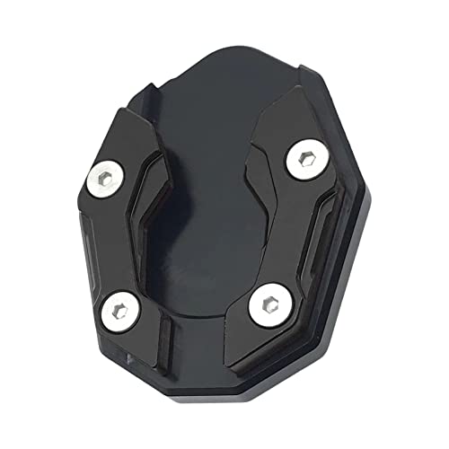 Saterkali Kickstand Extension Pad Exquisites Arbeitskunstdekoration fade-resistenter Motorrad-Fuß-Stand-Ständer-Verlängerungskissen, die mit Xmax300 NAMX155 MT15 kompatibel ist Schwarz von Saterkali