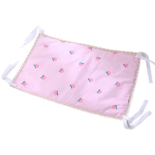 Saterkali Sommer Kühlmatte & Isomatte, Sommer Cool Hundematte Kühlkissen Haustier Eismatte Gurt Design Druck Spitze Hund Isomatte M-Rosa von Saterkali