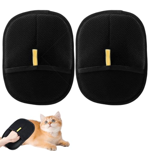 2 Stück Doppelseitige Haustier Pflegehandschuhe, Fellpflegehandschuh für Hunde Katzen und Haustier, Antistatische Wiederverwendbar Katzenhaarentferner Bürsten Handschuh 2 Stück Doppelseitige Haustier Pflegehandschuhe, Fellpflegehandschuh für Hunde Katzen und Haustier, Antistatische Wiederverwendbar Katzenhaarentferner Bürsten Handschuh von Satiskid