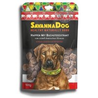 SavannaDog vom südafrikanischen Strauß Happen 100 g mit Buchutee von SavannaDog