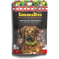 SavannaDog vom südafrikanischen Strauß Happen 100 g mit Grapefruit von SavannaDog