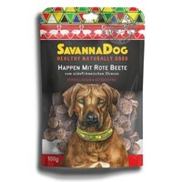 SavannaDog vom südafrikanischen Strauß Happen 100 g mit Rote Bete von SavannaDog