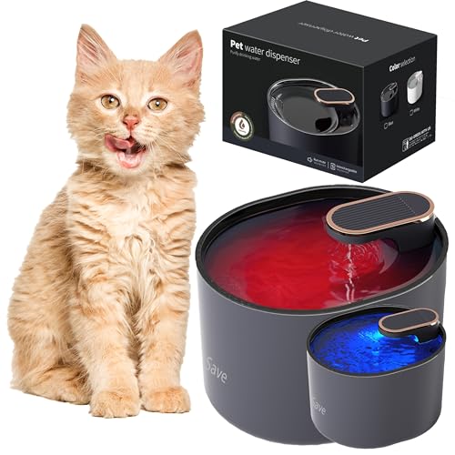 Save | Automatischer Trinkbrunnen für Katzen und Hunde - Leiser Katzenbrunnen mit 3L Kapazität + Filter - Wasserspender für Katze | C-06 von Save