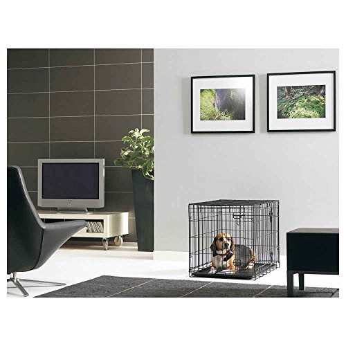 Savic Dog Cottage Zimmerkäfig für Hunde pulverbeschichtet 76 x 49 x 55 cm schwarz von Savic