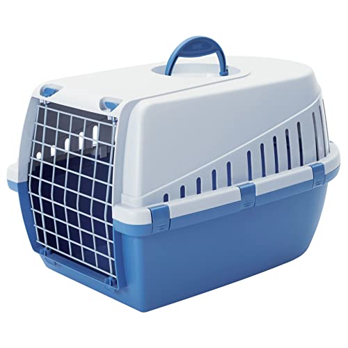 Savic Trotter 3 Transportbox Atlantic Blue, hellgrau, 60,5 x 40,5 x 39 cm von Savic