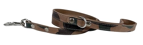 Sazzz hondenriem Fearless Vintage leer Camouflage 147x1,5 cm von Sazzz