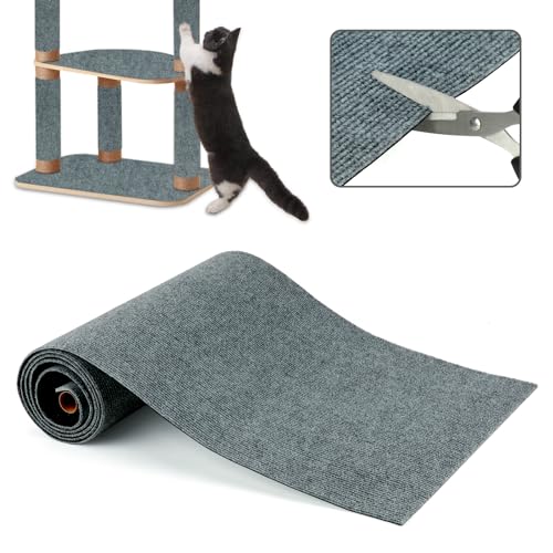 Sbayool Kratzmatte Katze, 200 * 40cm Kratzteppich Katzen, Selbstklebend Anti Katze Kratzer Möbel Schutzmatte, Kratzschutz Sofa Katze Für Boden-, Wand- Und Möbelschutz von Sbayool