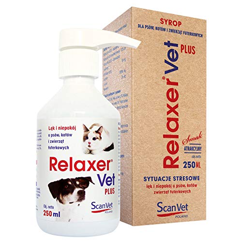 SCANVET Relaxer Vet Plus Sirup 250ml Stresssituationen, Angst und Angst Hund/Katze von ScanVet