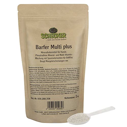 Schecker - Barfer Multi Plus - phosphatfreie Mineral und Multivitamin Mischung von Schecker