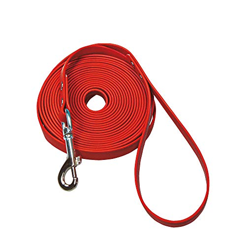 Schecker Biothane Schleppleine rot Fährtenleine Übungssleine mit Handschlaufe 5 m / 9 mm Hundeleine Schecker Biothane Schleppleine rot Fährtenleine Übungssleine mit Handschlaufe 5 m / 9 mm Hundeleine von Schecker