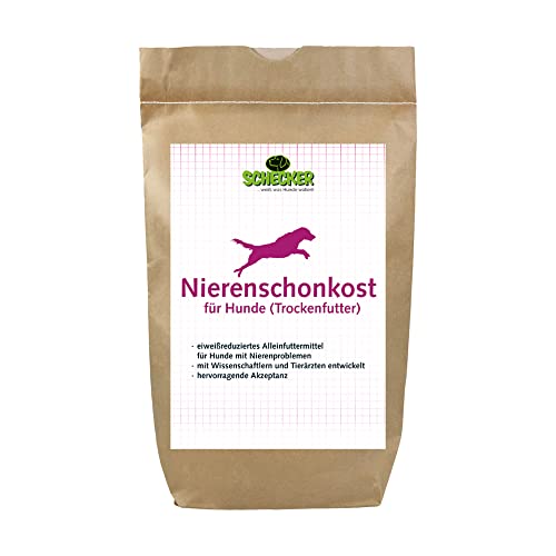 Schecker Trockenfutter - Nierenschonkost mit Lamm für Hunde - eiweißreduziert - entlastet die Nieren - 6 kg - bei Nierenproblemen von Schecker