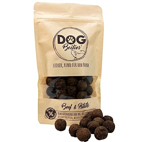 Schecker Hundeleckerli - Dog Boilies mit Rind - Keine Konservierungsstoffe - kein Getreide - kein Zucker - Hundefutter - 150 g von Schecker