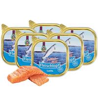 Schecker - Fleischtopf-Schälchen-PUR Lachs [6 x 200g] von Schecker