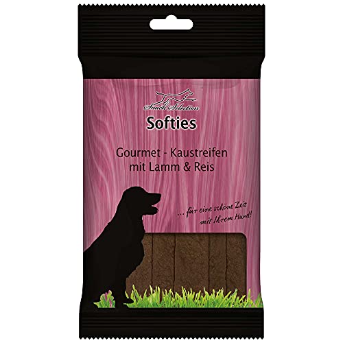 Schecker Hundesnack - Gourmet Kaustreifen mit Lamm und Reis - Jerky - Dörrfleisch leicht teilbar 5X 200g von Schecker