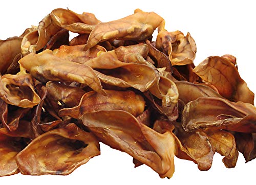 Schecker Hundesnack - Schweineohren mit Muschel - Premium - 1 kg - von Deutschen Schweinen von Schecker