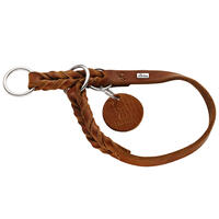 Schecker - Hunter Solid Education Halsband, Farbe: Cognac [55 cm / 18 mm] von Schecker