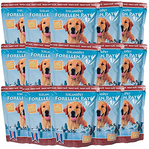 Schecker Nassfutter für den Hund - ICELAND 100% Forelle - pur - Menge - getreidefrei allergische Hunde - 15 x 300 g von Schecker