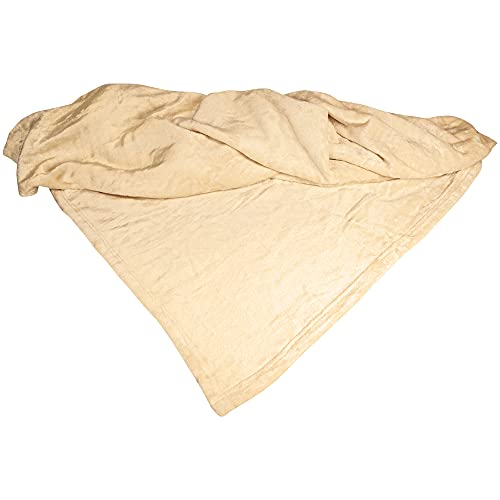 Schecker Mikrofaserdecke Premium - ohne Bestickung - 150 cm x 95 cm - Creme von Schecker