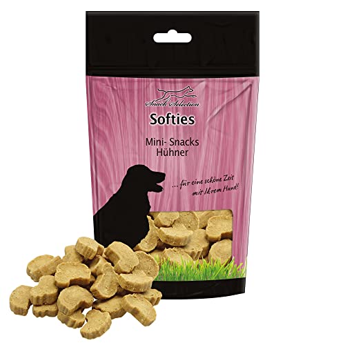 Schecker Mini Hühner 600 Softsnack mit Hühnerfleisch - Softig und saftig - Als Belohnung im Training von Schecker