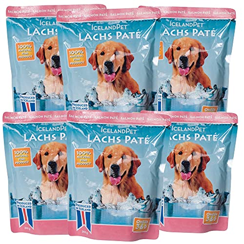 Schecker Nassfutter für Hunde - ICELAND 100% Lachs - pur - 6 x 300 g - Exclusiv bei Schecker - getreidefrei von Schecker