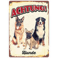 Schecker - Plenty Gifts Warnschilder [Drei Hunde] von Schecker