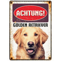 Schecker - Plenty Gifts Warnschilder [Golden Retriever] von Schecker