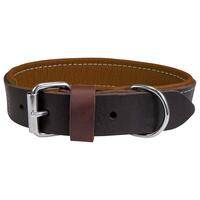 Schecker - Schecker Hunde-Halsband "Moorfeuer", Farbe: braun-cognac [40 cm lang x 20 mm breit] von Schecker