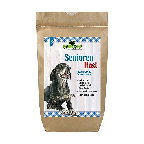 Schecker Trockenfutter - Spezialmenü für ältere Hunde - mit frischem Huhn - niedriger Proteingehalt - 3 kg von Schecker