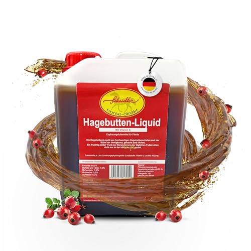 Scheidler horse-direkt Hagebutten Liquid für Pferde 2500ml Hochdosiert – Natürlicher Vitamin C Booster aus Hagebuttensud – Hohe Bioverfügbarkeit – Alternative zu Hagebutten ganz & getrocknet von Scheidler horse-direkt