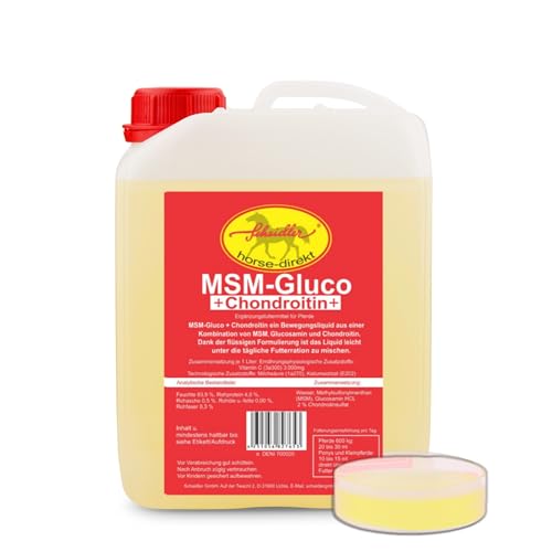 MSM&Glucosamin -Liquid-, Gelenk- Bewegungs- Liquid für Pferde- Jetzt verbesserte Rezeptur- 2500ml mit MSM und Glucosaminen, flüssig - Für den Erhalt der Bewegungsfreude- die Alternative zu Pulver von Scheidler horse-direkt