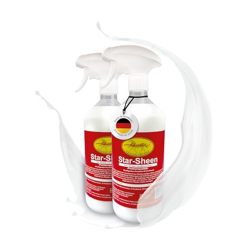 Scheidler horse-direkt Star-Sheen Mähnenspray für Pferde 2x1000ml– Langanhaltendes Schweifspray für brillanten Glanz - Leichtes Kämmen & Fellpflege – Natürliches Glanzspray Made in Germany von Scheidler horse-direkt