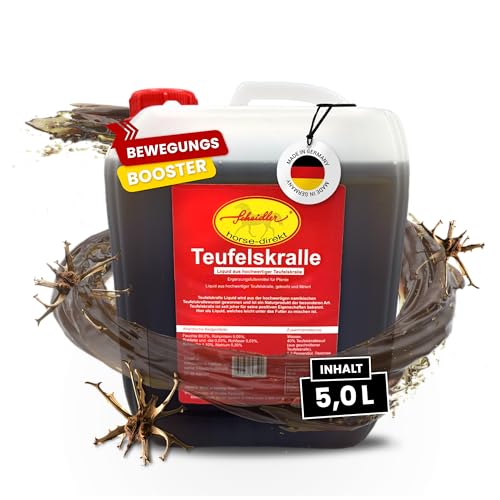 Scheidler horse-direkt Teufelskralle-Liquid, für Pferde 5000ml - Natürliches Ergänzungsfutter – Alternative zu Pulver/Pellets – Förderung der Freude an Bewegung & Wohlbefinden von Scheidler horse-direkt