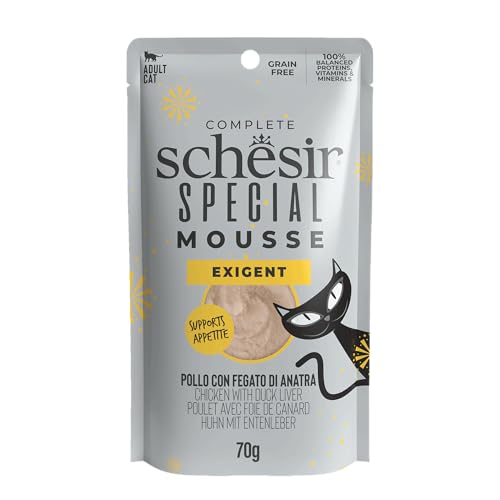 Schesir, Alleinfuttermittel für anspruchsvolle Katzen Special Exigent (Buste 12 x 70g) von Schesir