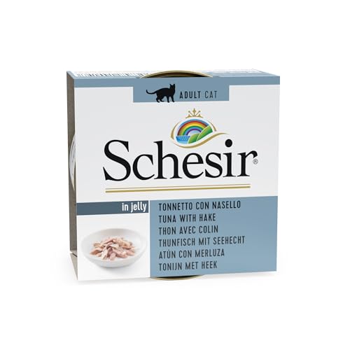 Schesir 010190 Cat Jelly Thunfisch/Seehecht, 85 g von Schesir