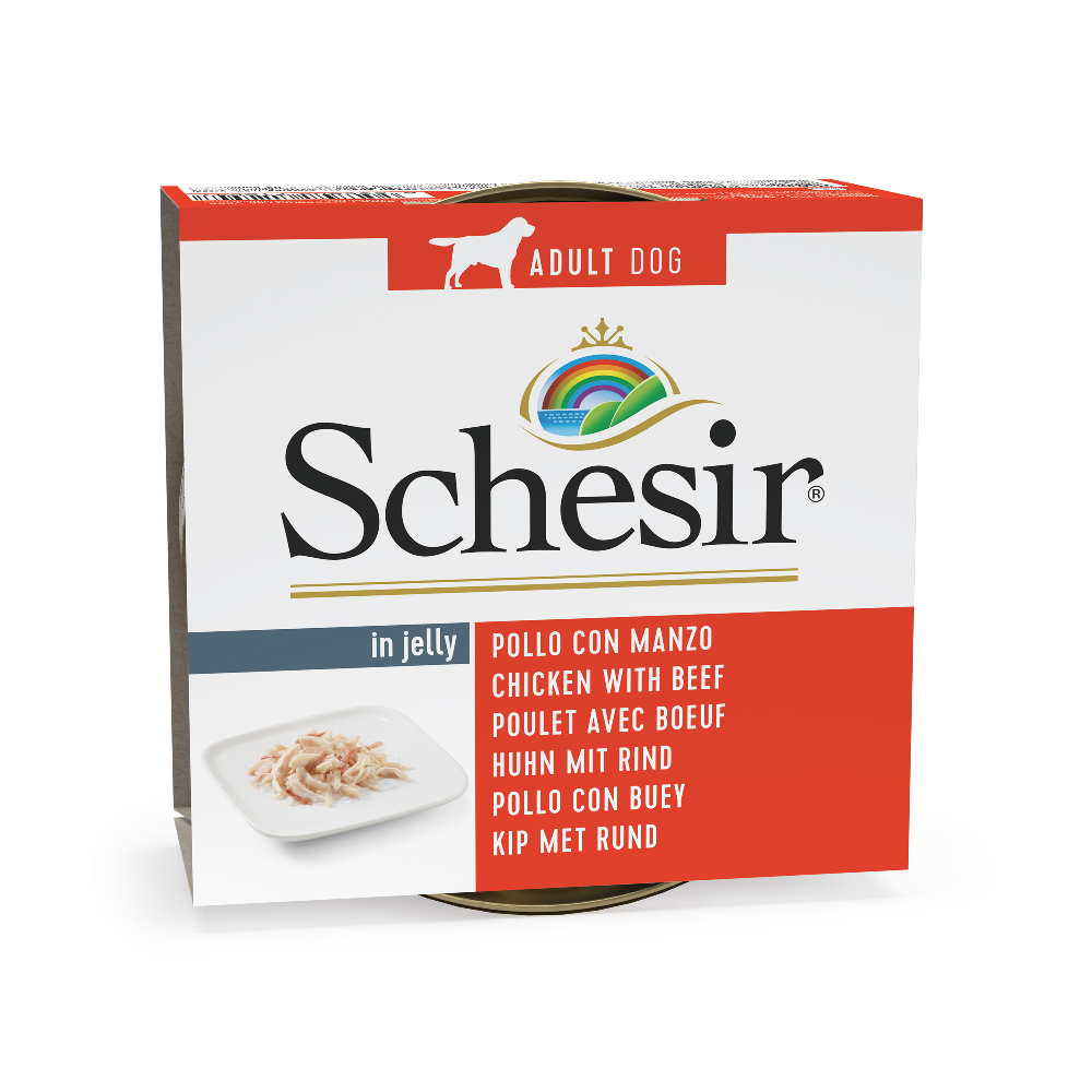 Schesir 6 x 150 g - Huhn mit Rind von Schesir