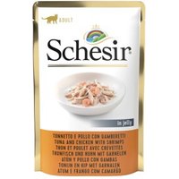 Schesir Adult 20x85g Thunfisch und Huhn mit Garnelen von Schesir